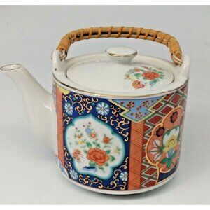 Miyako Imari Ware Hand Crafted PorcelainTea Pot - Signed